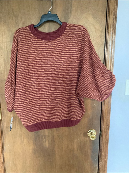 Democracy Sweaters - Democracy abstract stripes pattern sweater size 3X